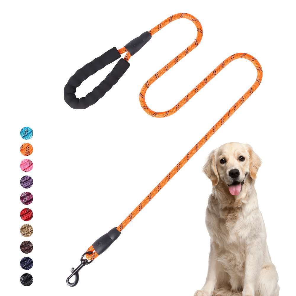 Premium Dog Leash with Reflective Strips - Shock Absorbent, Suitable for All Dogs